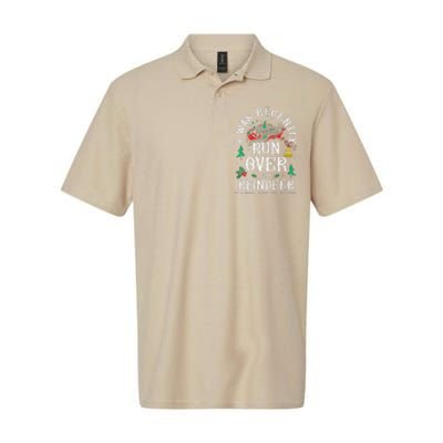 Christmas Sleigh Xmas I Was Recently Runover By Reindeer Softstyle Adult Sport Polo