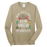 Christmas Sleigh Xmas I Was Recently Runover By Reindeer Tall Long Sleeve T-Shirt