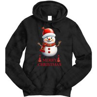 Christmas Snowman Xmas Party Tie Dye Hoodie