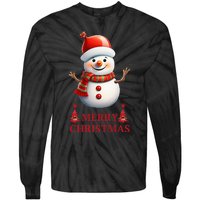 Christmas Snowman Xmas Party Tie-Dye Long Sleeve Shirt