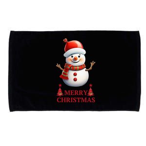 Christmas Snowman Xmas Party Microfiber Hand Towel