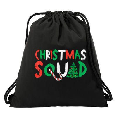 Christmas Squad Xmas Christmas Family Kid Boy Girl Friends Drawstring Bag