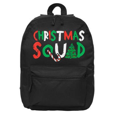 Christmas Squad Xmas Christmas Family Kid Boy Girl Friends 16 in Basic Backpack