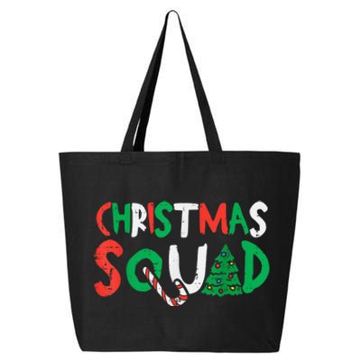 Christmas Squad Xmas Christmas Family Kid Boy Girl Friends 25L Jumbo Tote