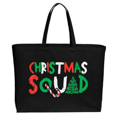 Christmas Squad Xmas Christmas Family Kid Boy Girl Friends Cotton Canvas Jumbo Tote