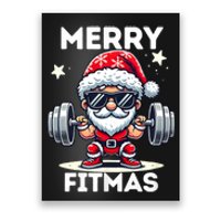 Christmas Santa Xmas Fitness Ugly Christmas Merry Fitmas Poster