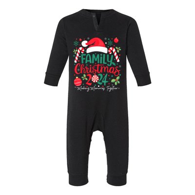 Christmas Squad Xmas Matching Pajamas Family Christmas 2024 Gift Infant Fleece One Piece