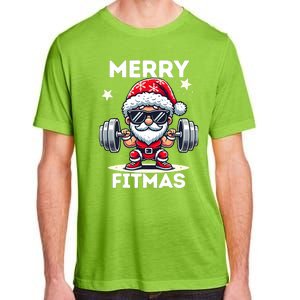 Christmas Santa Xmas Fitness Ugly Christmas Merry Fitmas Adult ChromaSoft Performance T-Shirt