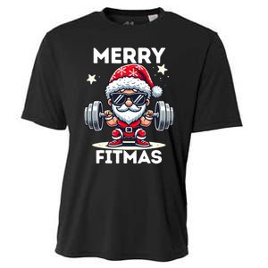 Christmas Santa Xmas Fitness Ugly Christmas Merry Fitmas Cooling Performance Crew T-Shirt