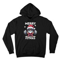 Christmas Santa Xmas Fitness Ugly Christmas Merry Fitmas Hoodie