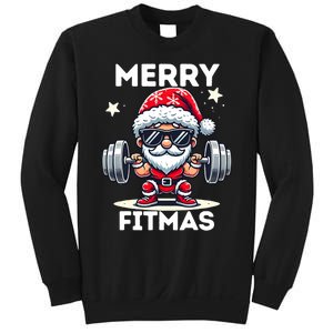 Christmas Santa Xmas Fitness Ugly Christmas Merry Fitmas Sweatshirt