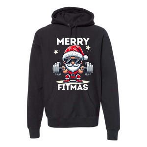 Christmas Santa Xmas Fitness Ugly Christmas Merry Fitmas Premium Hoodie