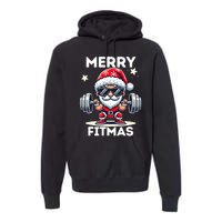 Christmas Santa Xmas Fitness Ugly Christmas Merry Fitmas Premium Hoodie