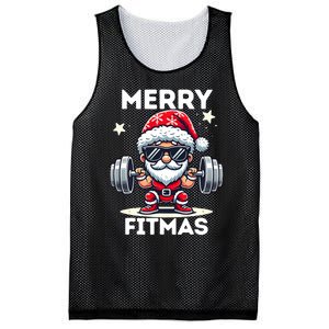 Christmas Santa Xmas Fitness Ugly Christmas Merry Fitmas Mesh Reversible Basketball Jersey Tank