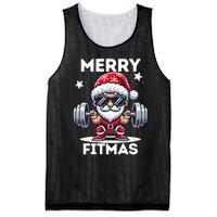 Christmas Santa Xmas Fitness Ugly Christmas Merry Fitmas Mesh Reversible Basketball Jersey Tank