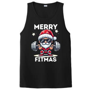 Christmas Santa Xmas Fitness Ugly Christmas Merry Fitmas PosiCharge Competitor Tank