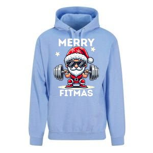 Christmas Santa Xmas Fitness Ugly Christmas Merry Fitmas Unisex Surf Hoodie