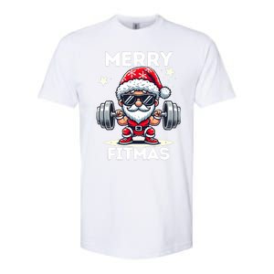 Christmas Santa Xmas Fitness Ugly Christmas Merry Fitmas Softstyle CVC T-Shirt