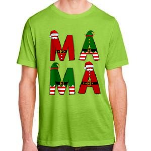 Cute Santa Xmas Holly Funny Mom Mama Mother Moms Christmas Gift Adult ChromaSoft Performance T-Shirt