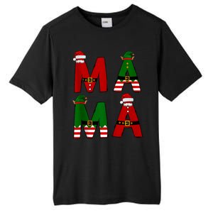 Cute Santa Xmas Holly Funny Mom Mama Mother Moms Christmas Gift Tall Fusion ChromaSoft Performance T-Shirt