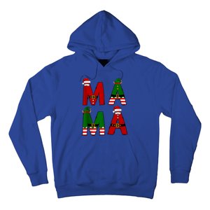 Cute Santa Xmas Holly Funny Mom Mama Mother Moms Christmas Gift Hoodie