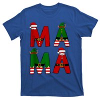 Cute Santa Xmas Holly Funny Mom Mama Mother Moms Christmas Gift T-Shirt