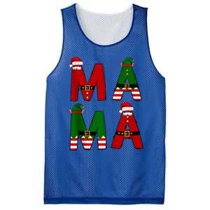 Cute Santa Xmas Holly Funny Mom Mama Mother Moms Christmas Gift Mesh Reversible Basketball Jersey Tank