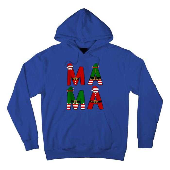 Cute Santa Xmas Holly Funny Mom Mama Mother Moms Christmas Gift Tall Hoodie