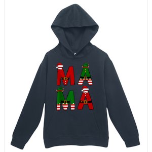 Cute Santa Xmas Holly Funny Mom Mama Mother Moms Christmas Gift Urban Pullover Hoodie