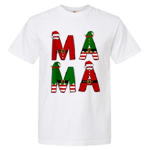 Cute Santa Xmas Holly Funny Mom Mama Mother Moms Christmas Gift Garment-Dyed Heavyweight T-Shirt