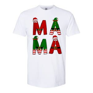 Cute Santa Xmas Holly Funny Mom Mama Mother Moms Christmas Gift Softstyle CVC T-Shirt