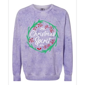 Christmas Spirit Xmas Ugly Christmas Holiday Winter Season Gift Colorblast Crewneck Sweatshirt