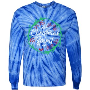 Christmas Spirit Xmas Ugly Christmas Holiday Winter Season Gift Tie-Dye Long Sleeve Shirt