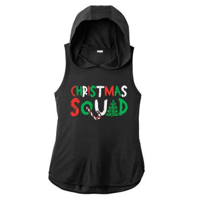 Christmas Squad Xmas Christmas Family Friend Ladies PosiCharge Tri-Blend Wicking Draft Hoodie Tank