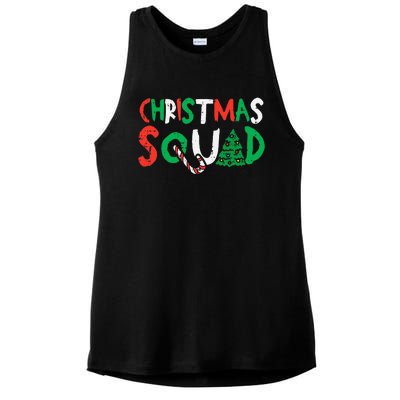 Christmas Squad Xmas Christmas Family Friend Ladies PosiCharge Tri-Blend Wicking Tank