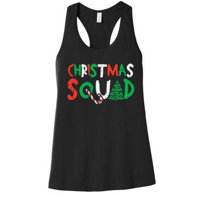 Christmas Squad Xmas Christmas Family Friend Women's Racerback Tank