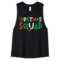 Christmas Squad Xmas Christmas Family Friend Women's Racerback Cropped Tank