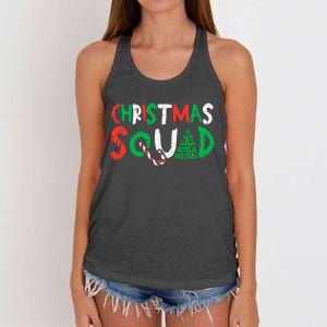 Christmas Squad Xmas Christmas Family Friend Women's Knotted Racerback Tank