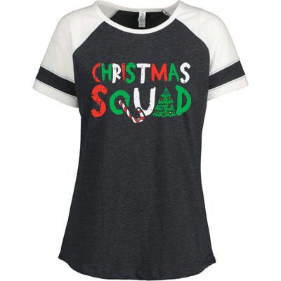 Christmas Squad Xmas Christmas Family Friend Enza Ladies Jersey Colorblock Tee