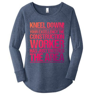 Construction Site Your Excellency Construction Worker Gift Women's Perfect Tri Tunic Long Sleeve Shirt