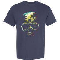 Cool Say Yes To New Adventures Tropical Grunge Skull Garment-Dyed Heavyweight T-Shirt