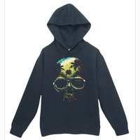 Cool Say Yes To New Adventures Tropical Grunge Skull Urban Pullover Hoodie