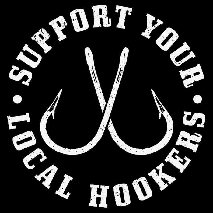 Cute Support Your Local Hookers Fisherman Fish Funny Fishing Backpack