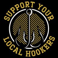 Cute Support Your Local Hookers Fishing Fisherman Master Baiter Cooling Performance Crew T-Shirt