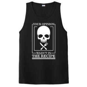 Chef Skull Your Opinion Wasnt In Recipe Cooking Sous Chef Gift PosiCharge Competitor Tank