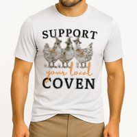 Chicken Support Your Local Coven Witch Girl Farm Lover Cooling Performance Crew T-Shirt