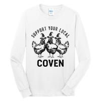 Chicken Support Your Local Coven Witch Farm Lover Tall Long Sleeve T-Shirt