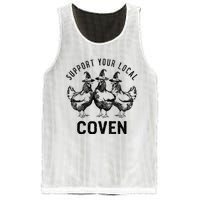 Chicken Support Your Local Coven Witch Farm Lover Mesh Reversible Basketball Jersey Tank