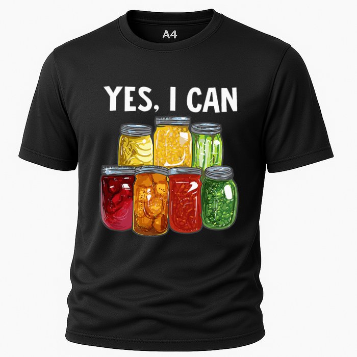 Canning Season Yes I Can Jar Pickling Preserving Food Canner Cooling Performance Crew T-Shirt