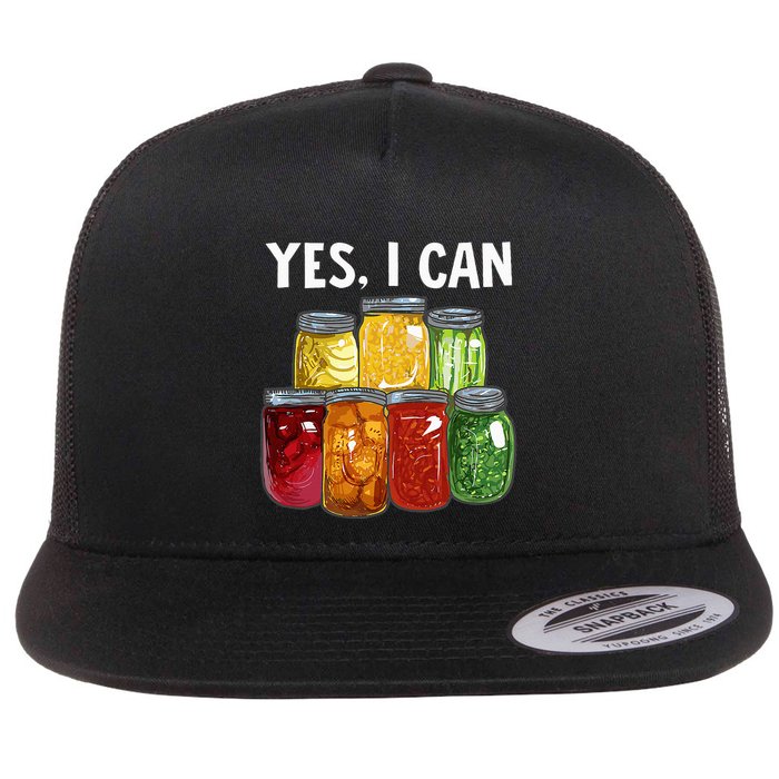Canning Season Yes I Can Jar Pickling Preserving Food Canner Flatbill Hat